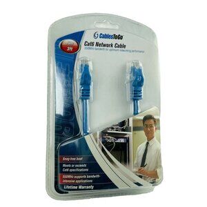 Cat6 Network Computer Cable 3Ft .9m RJ45 Clip u CablesToGo